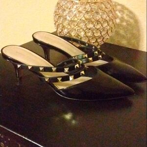 Marc Fisher Pointed Toe Black Studded